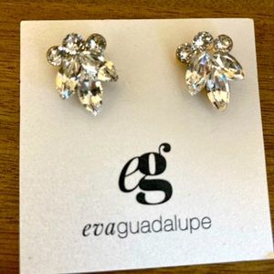 Swarovski Crystal Leaf-Inspired Earrings